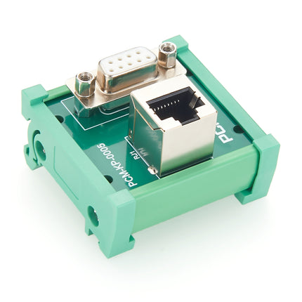 DIN Rail RJ45 to DB9 Female Terminal Block Breakout Board