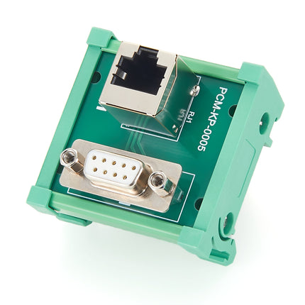 DIN Rail RJ45 to DB9 Female Terminal Block Breakout Board