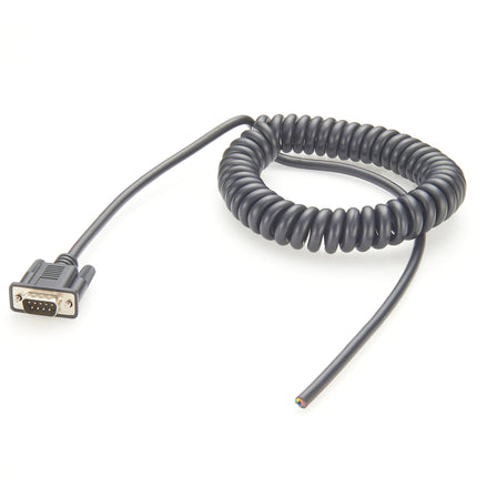 Single Ended DB9 Male Coiled Cable