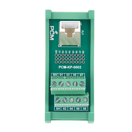 DIN Rail RJ45 Terminal Block Adapter 45 Degree