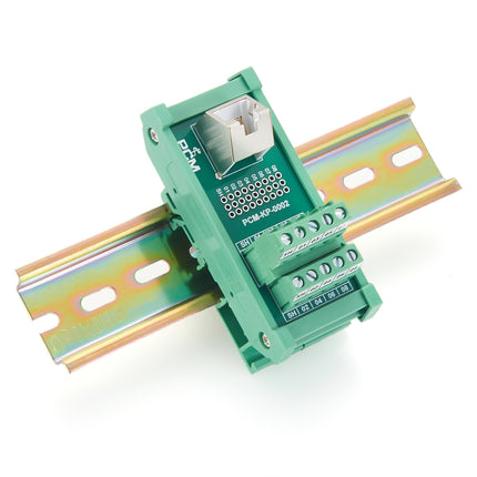 DIN Rail RJ45 Terminal Block Adapter 45 Degree