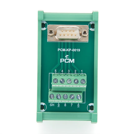 DIN Rail DB9 Male to Terminal Block Breakout Board