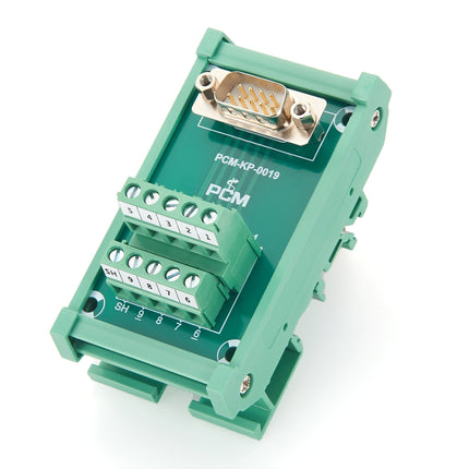 DIN Rail DB9 Male to Terminal Block Breakout Board