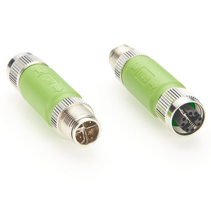 M12 X-Code Male to Female Adapter