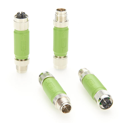 M12 X-Code Male to Female Adapter