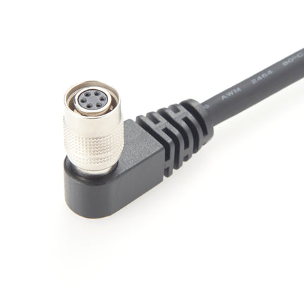 Right Angle Hirose HR10A-7P-6S 6-Pin Female I/O Power Cable