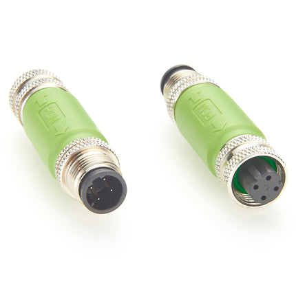 M12 D-Code Male to Female Adapter