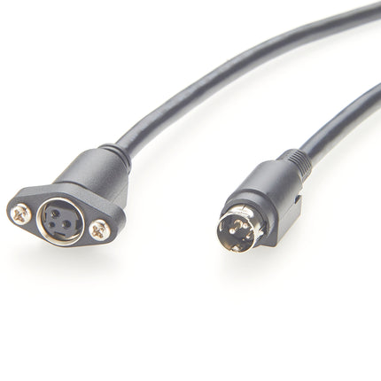 Panel Mount DC Power Cable DIN 3 Pin