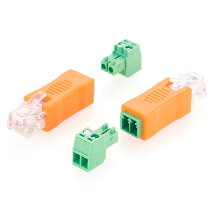 RJ12 6P6C to RS485 Terminal Block Adapter 10PCS