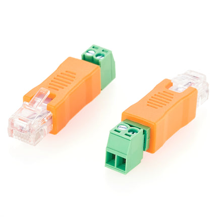 RJ12 6P6C to RS485 Terminal Block Adapter 10PCS