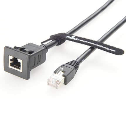 RJ45 Cat5e Panel Mount Cable Snap In Cable