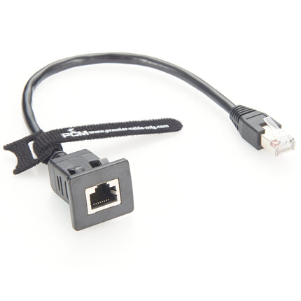 RJ45 Cat5e Panel Mount Cable Snap In Cable