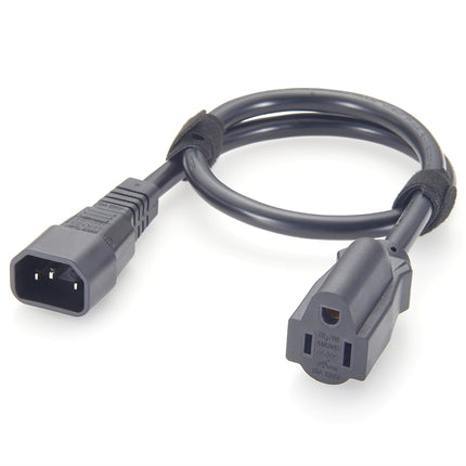 IEC C14 to NEMA 5-15R Power Cord