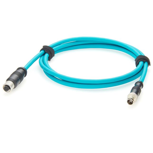 M12 Ethernet Cable X Code Male to D Code Female