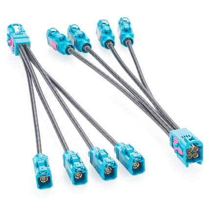 Mini FAKRA 4 In 1  Coaxial Cable Male to Female 0.15m