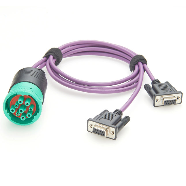 CAN Cable J1939 Deutsch 9-Pin Type 2 to Dual DB9 Female