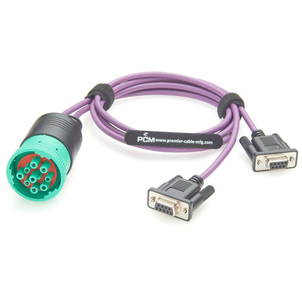 CAN Cable J1939 Deutsch 9-Pin Type 2 to Dual DB9 Female