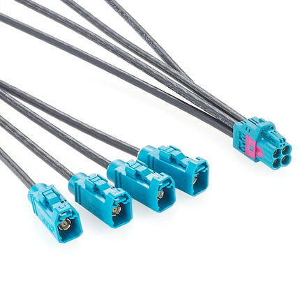 Rosenberger 4 In 1 Mini Fakra Cable Female to Female 0.15m