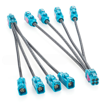 Rosenberger 4 In 1 Mini Fakra Cable Female to Female 0.15m
