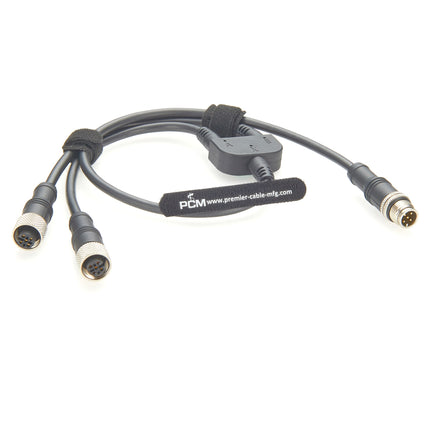 M12 Sensor Actuator Y-Splitter Cable 5-Pin