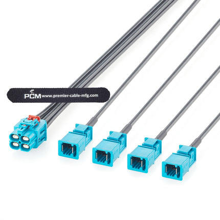 4 In 1 TE GEMnet Female to MATEnet Male Automotive Ethernet Extension Cable