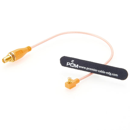 SMA Female Bulkhead to MCX Plug Right Angle Cable