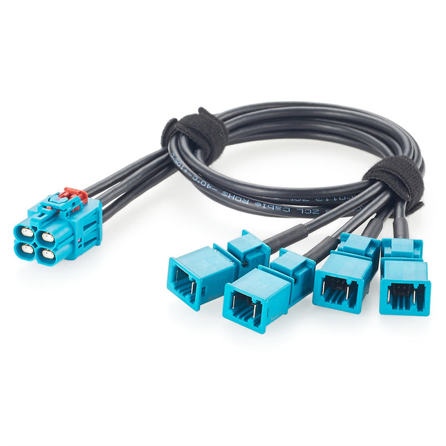 4 In 1 TE GEMnet Female to MATEnet Male Automotive Ethernet Extension Cable