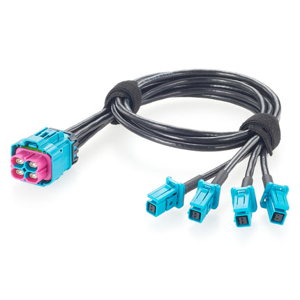 E6K14D-1CAZ5-Z Waterproof 4 In 1 H-MTD to MATEnet Automotive Ethernet Cable