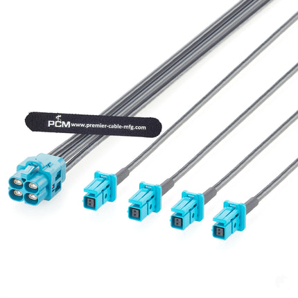 4 In 1 H-MTD to MATEnet Automotive Ethernet Splitter Cable