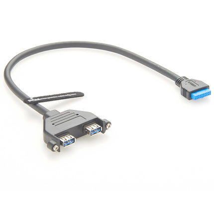 USB 3.0 Dual Port PCI Bracket Cable