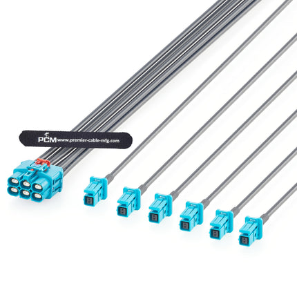 6 Port GEMnet to MATEnet Automotive Ethernet Splitter Cable