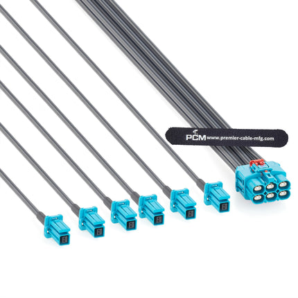 6 Port GEMnet to MATEnet Automotive Ethernet Splitter Cable