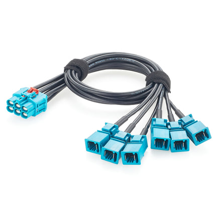 TE 1-2428482-4 6 In 1 GEMnet to MATEnet Extension Cable for Automotive Ethernet