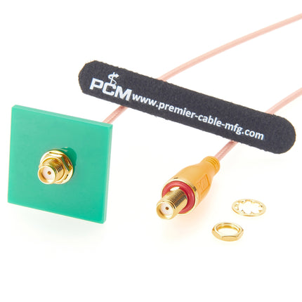 SMA Male to SMA Female Bulkhead Cable RG316