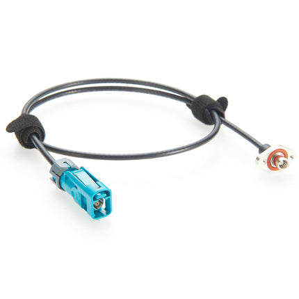 Waterproof FAKRA to SMB Cable with 2-Hole Flange Mount