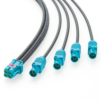 TE MATE-AX to FAKRA Cable Assembly 4 In 1