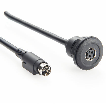 Power DIN 3 Pin Panel Mount Extension Cable