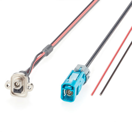 Waterproof FAKRA to SMB+2 Panel Mount Automotive Cable Assembly