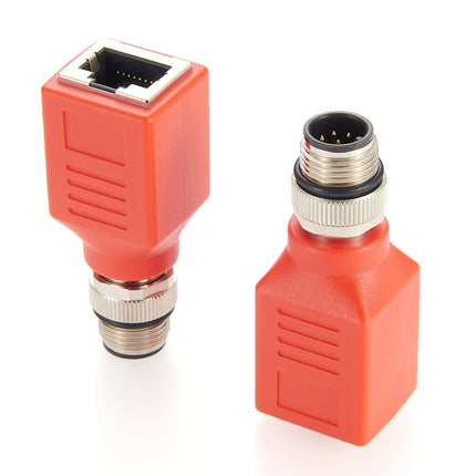 M12 A Code 8 Pin to RJ45 Adapter