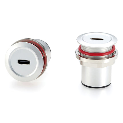 USB 3.1 Type C Round Panel Mount Adapter