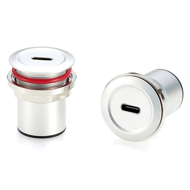 USB 3.1 Type C Round Panel Mount Adapter