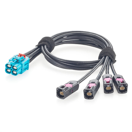 1-2386629-4 Quad Port GEMnet Gigabit Automotive Ethernet Wire Harness