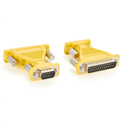 DB25 Male to DB9 Male Serial RS232 Adapter