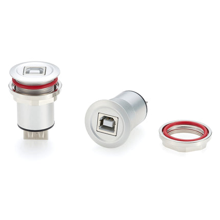 USB B to A Panel Mount Connector