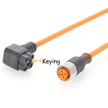 M12 to Hirschmann G Series G4KW1F Cable Assembly