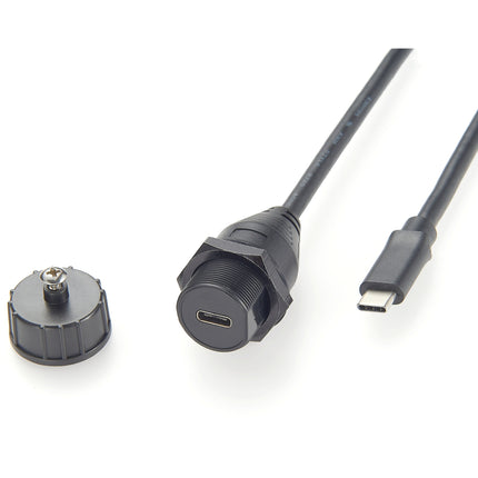 IP67 USB 3.1 Type-C Panel Mount Cable