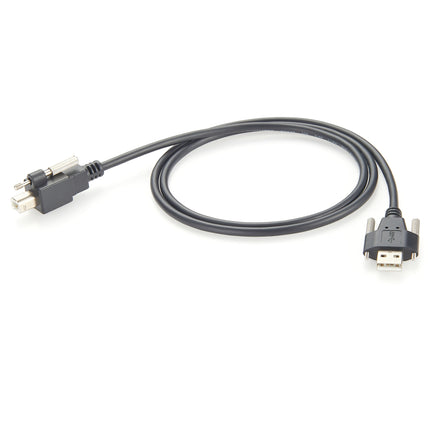 USB-A to USB-B Single Screw Lock Cable