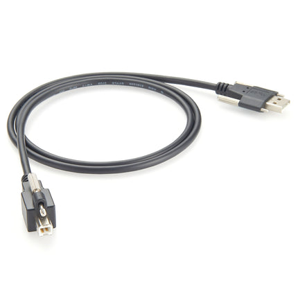 USB-A to USB-B Single Screw Lock Cable