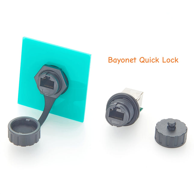 IP67 Panel Mount RJ45 Coupler