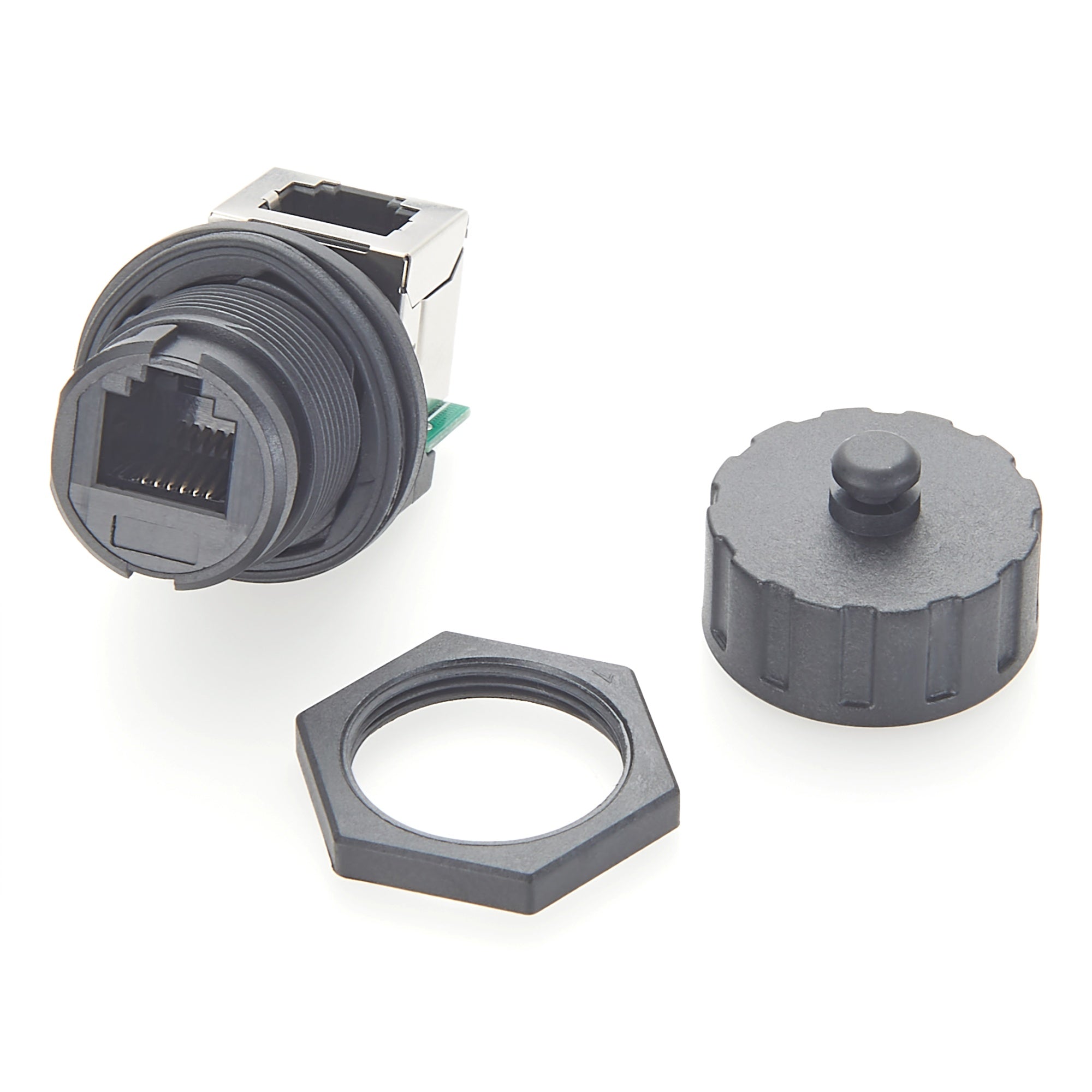 Waterproof Rj12 Panel Mount RJ12 Waterproof Connector Right Angle – Premier Cable